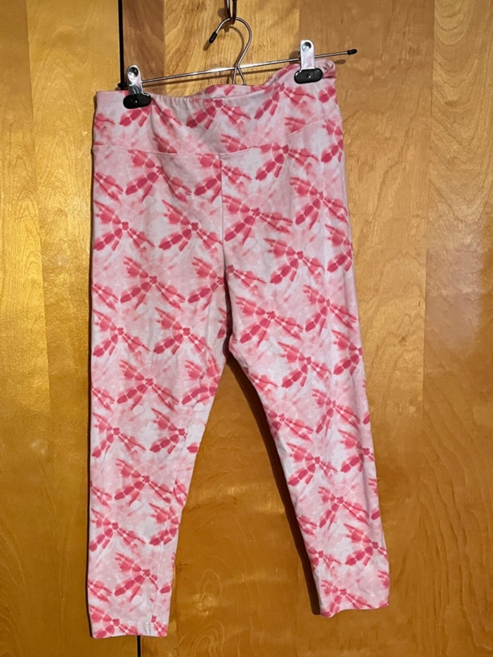 J. Crew Women’s Large Pink Tie-Dye Cropped Leggings